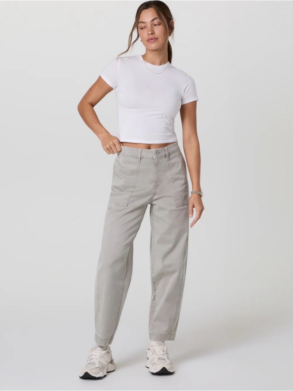 Vuori Light Gray Utility Trousers